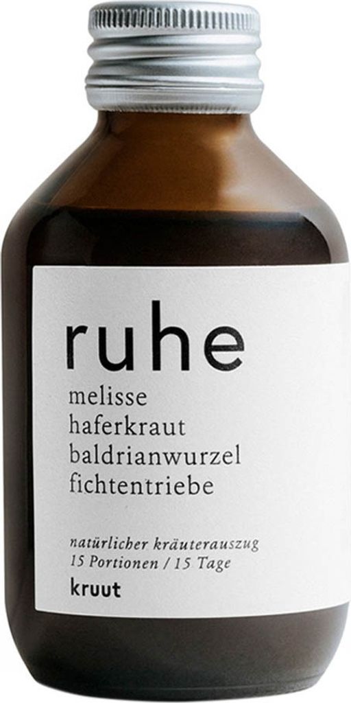 Kruut Kräuterauszug ruhe | 150 ml | Melisse, Haferkraut, Baldrianwurzel, Fichtentriebe | 100%
