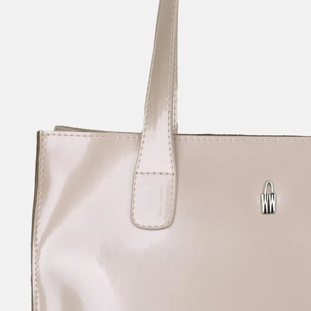 GILDA - Sacoche à dos beige tendance avec compartiment sécurisé multi-usage - 5