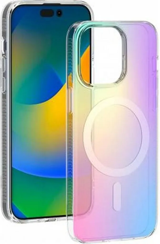 Cover MagSafe iPhone 15 Pro BigBen Connected Ibrida Anti-Ingiallimento