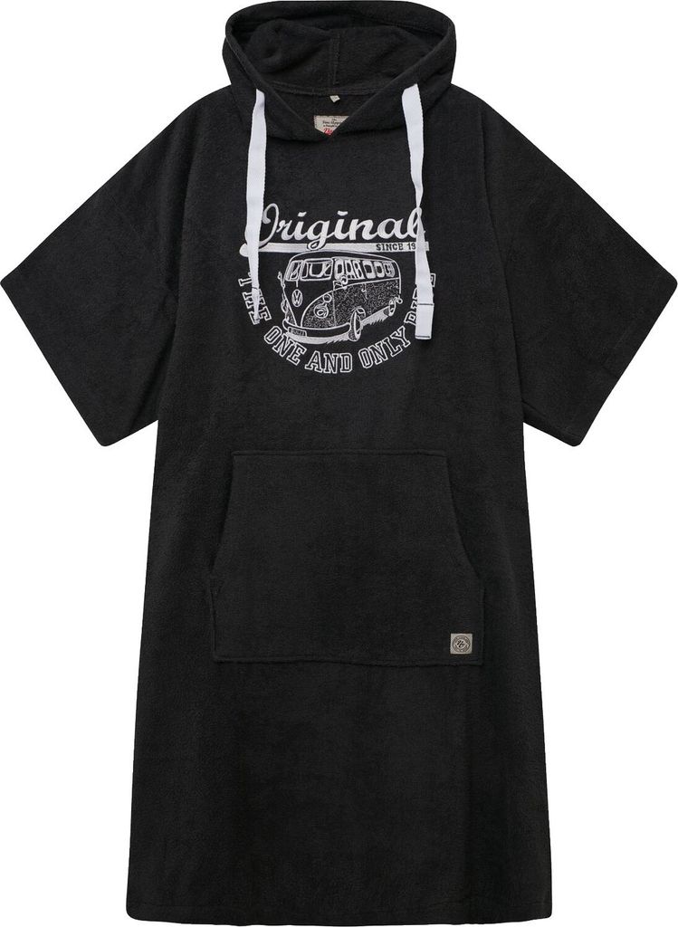 Poncho Strandponcho Bademantel VW Bulli »ORIGINAL RIDE« Dark Grey White