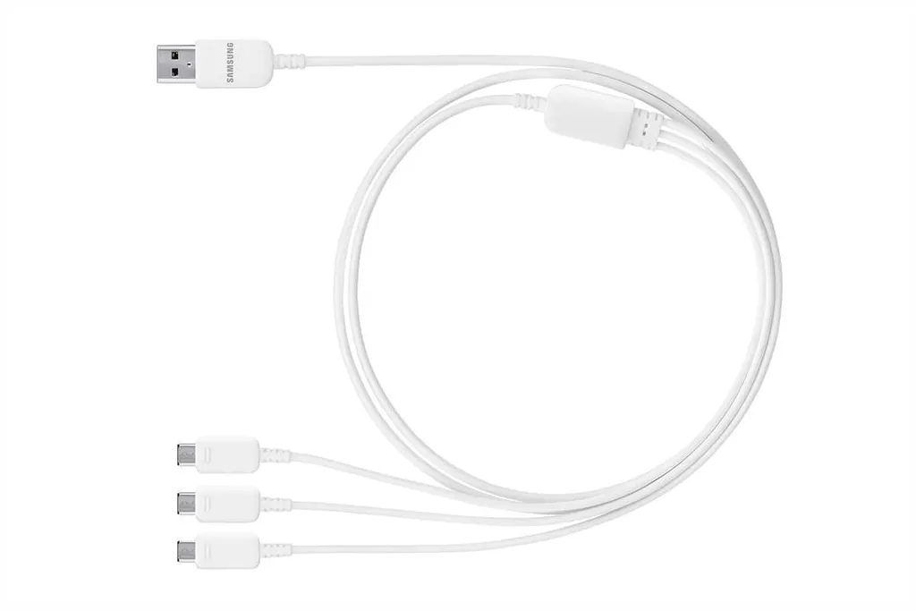 Câble de recharge multifonction Samsung ET-TG900UW blanc d'origine