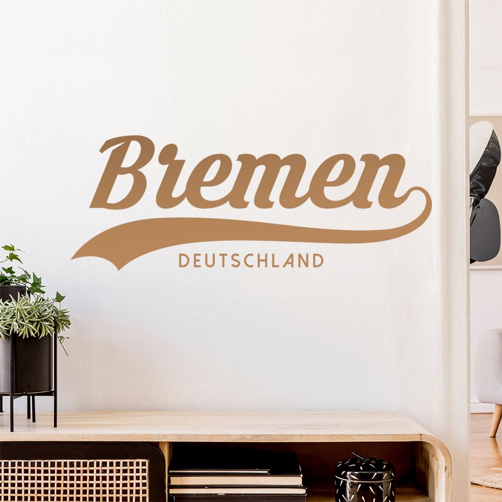 Bremen Deutschland Wandtattoo Wandaufkleber Wall Sticker - Dekoration, Küche, Wohnzimmer, Schlafzimmer, Badezimmer