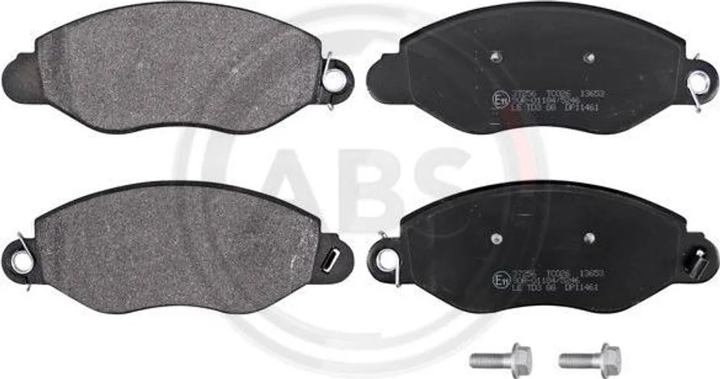 Plaquettes de frein anti-bruit A.B.S. 37256, conformité OE 1144288