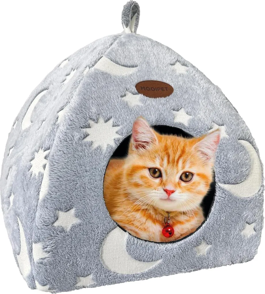 Lit pour chat lavable : fini les poils et le froid avec cette tente