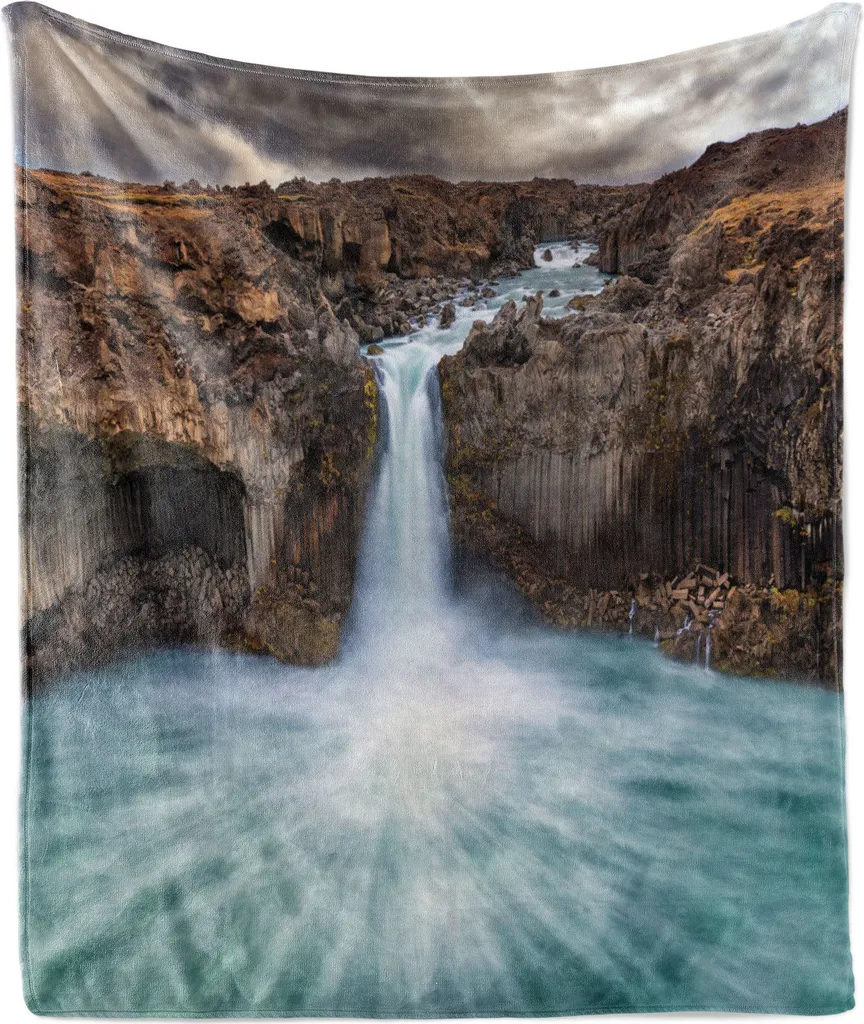 Regalo Perfetto: Coperta ABAKUHAUS Aldeyjarfoss 125x175 Morbida