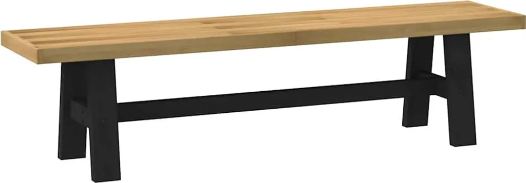 Banc de salle à manger NOAIN en pin massif avec pieds en A 180x40 cm