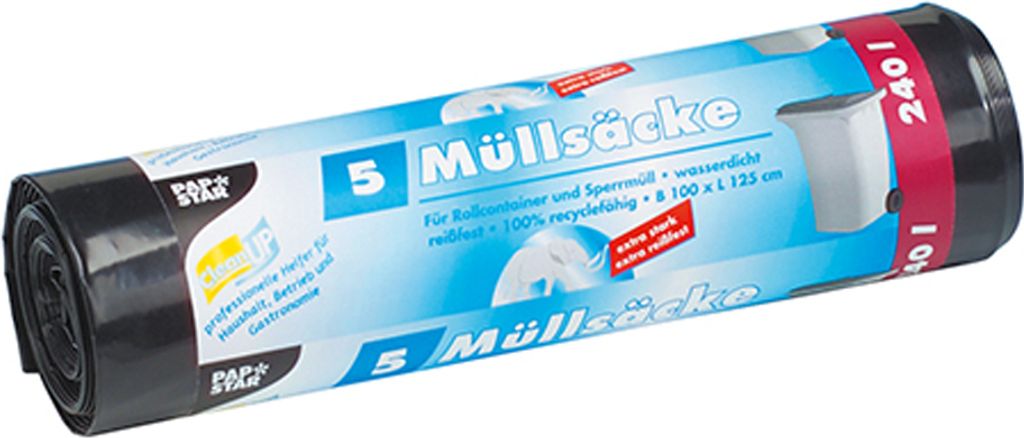 STARPAK Müllsäcke HDPE 120 Liter blau 20 Säcke