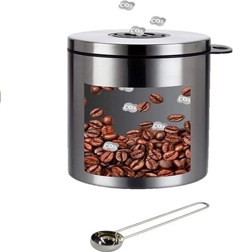 Edelstahlkanister für 0,5 kg kaffeebohnen