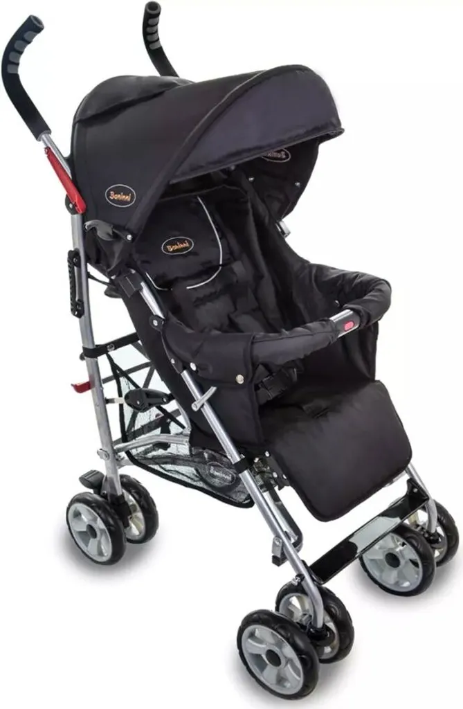 Baninni Poussette Luca Noir BNST015-BK - Poussette Canne Compacte