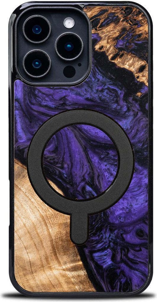 Holzhülle für iPhone 16 Pro Max, Bewood Unique Violet für MagSafe
