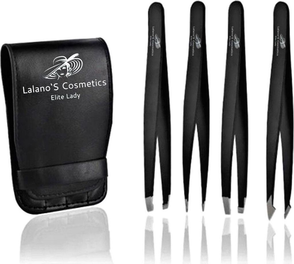 Lalano`S Cosmetics Pinzette Deluxe- Pinzetten Set, Maniküre Pediküre Set, 5-tlg.