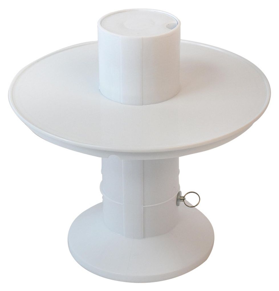 Tortenständer aus lebensmittelechtem, robustem Kunststoff, 20 cm (8 Zoll) – ideal als Hochzeitstortenständer, Dessert- und Gebäckständer, Ges...