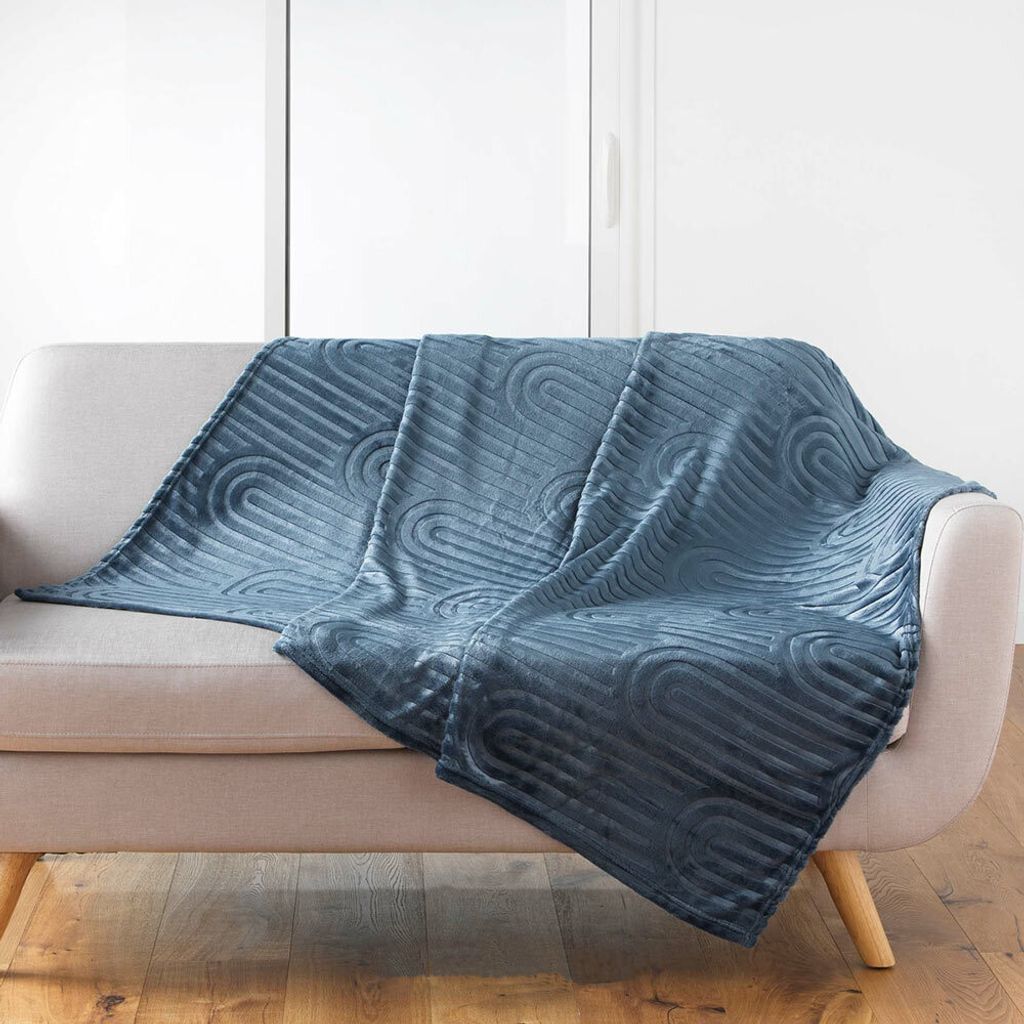 Kuscheldecke 125 x 150 cm Atlas Blue