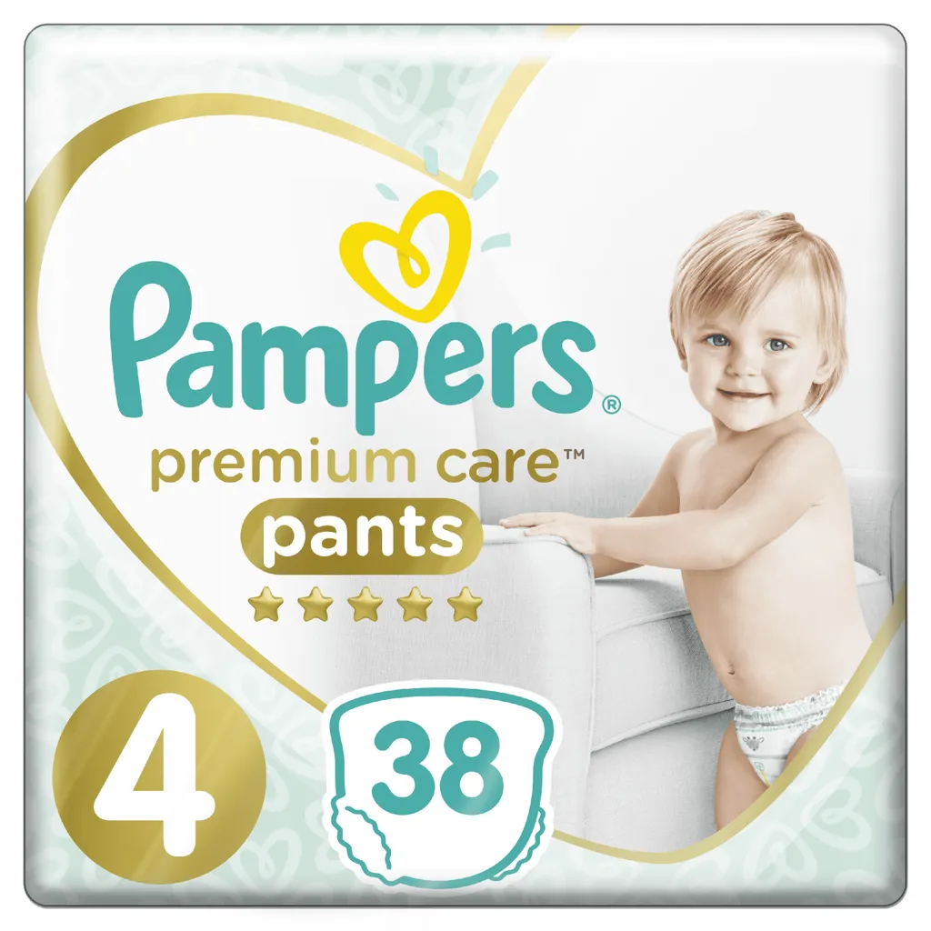 Pampers Premium Care Pants Taille 4 Protection Douceur Pack de 38