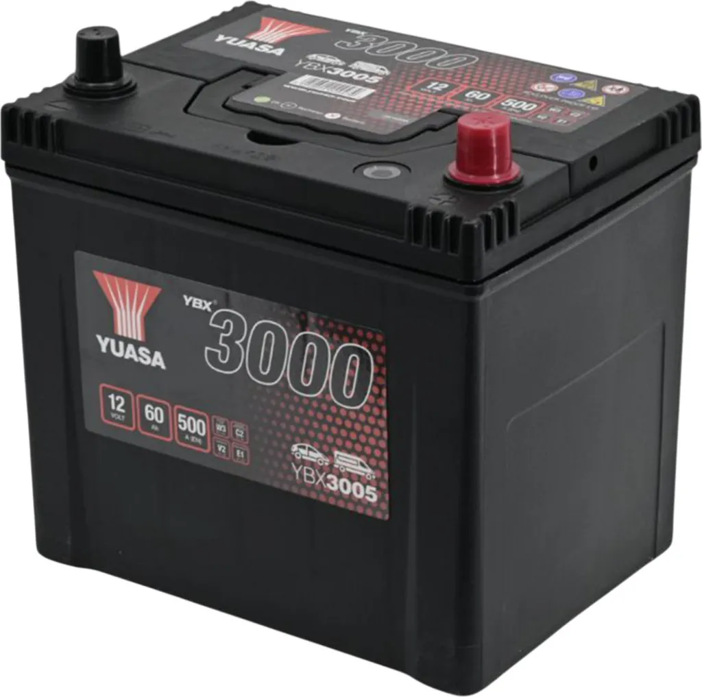 Batterie de démarrage YBX3005 Yuasa idéale pour trajets quotidiens