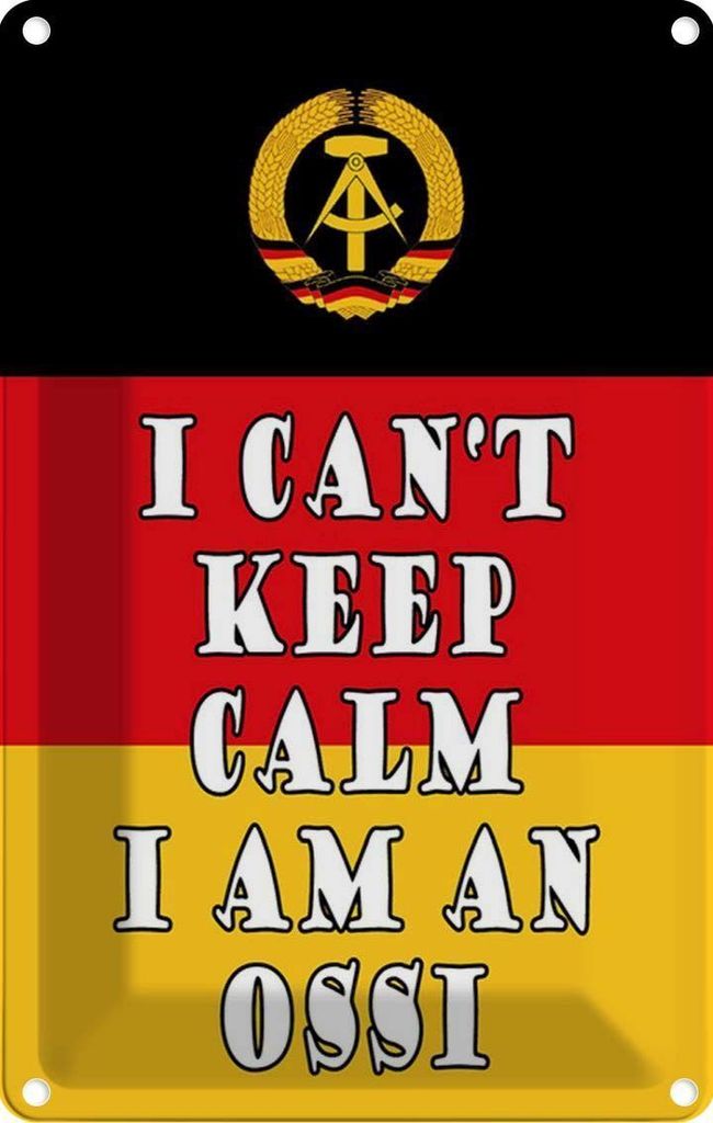 vianmo Blechschild 30x20 cm i cant Yoga keep calm am an ossi