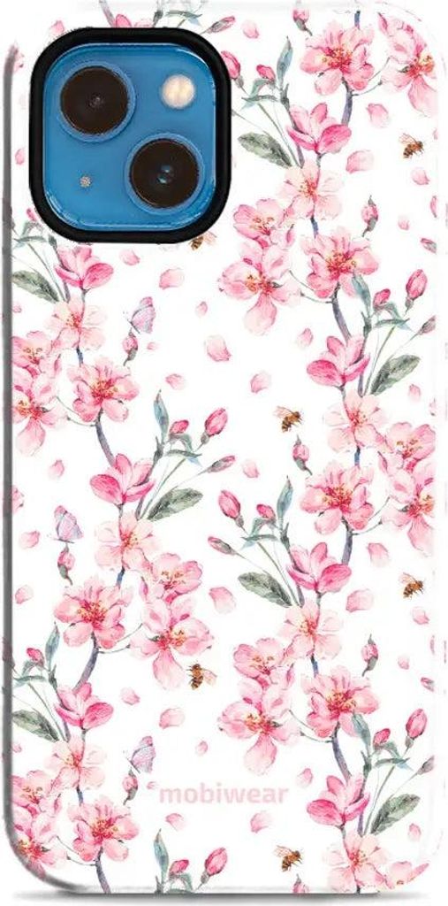 Handyhülle für iPhone 13 Mini, Mobiwear Elite Pro, Japanischer Blumenstrauß