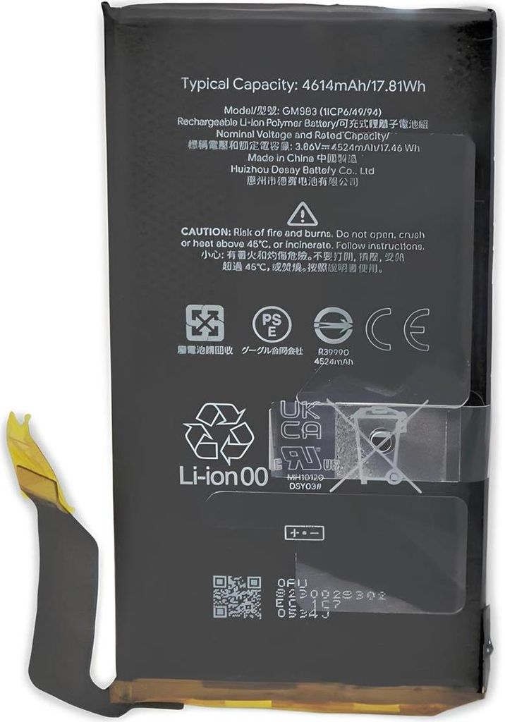 Original Google Pixel 6 Akku Accu Batterie GMSB3 4614mAh Produktbild 