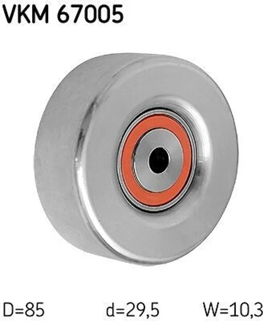 Galet de renvoi SKF VKM 67005 pour courroie d'accessoire trapézoïdale