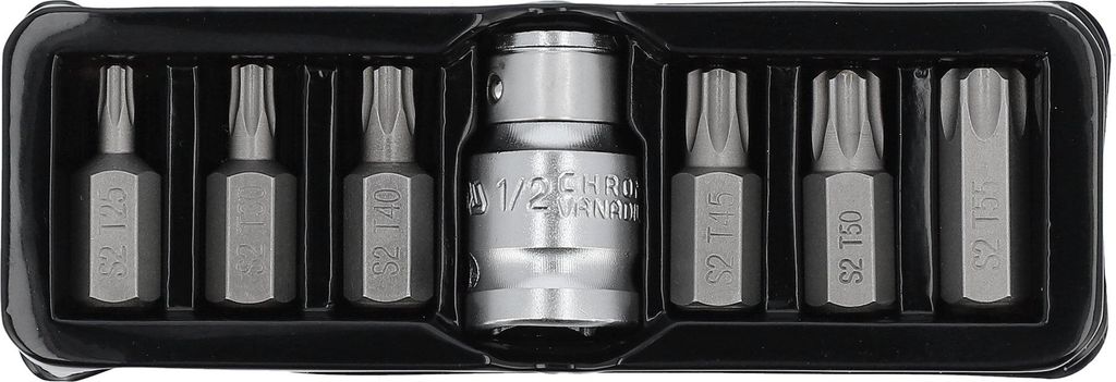 Set speciale di punte Torx da 7 pezzi, acciaio S2 Immagine del prodotto 