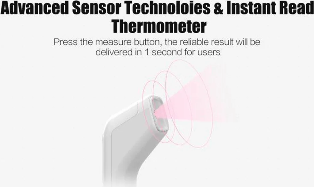 Thermomètre frontal infrarouge sans contact lecture facile YS-ET03 Pro