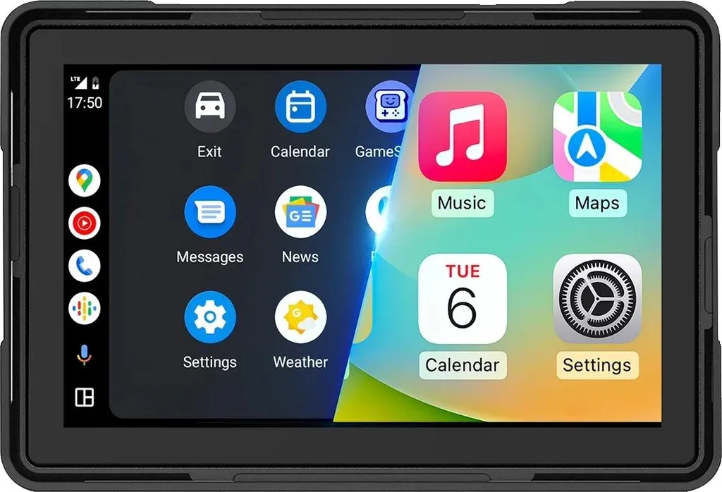 GPS Moto sans fil étanche - Écran tactile 5 pouces avec CarPlay et Android