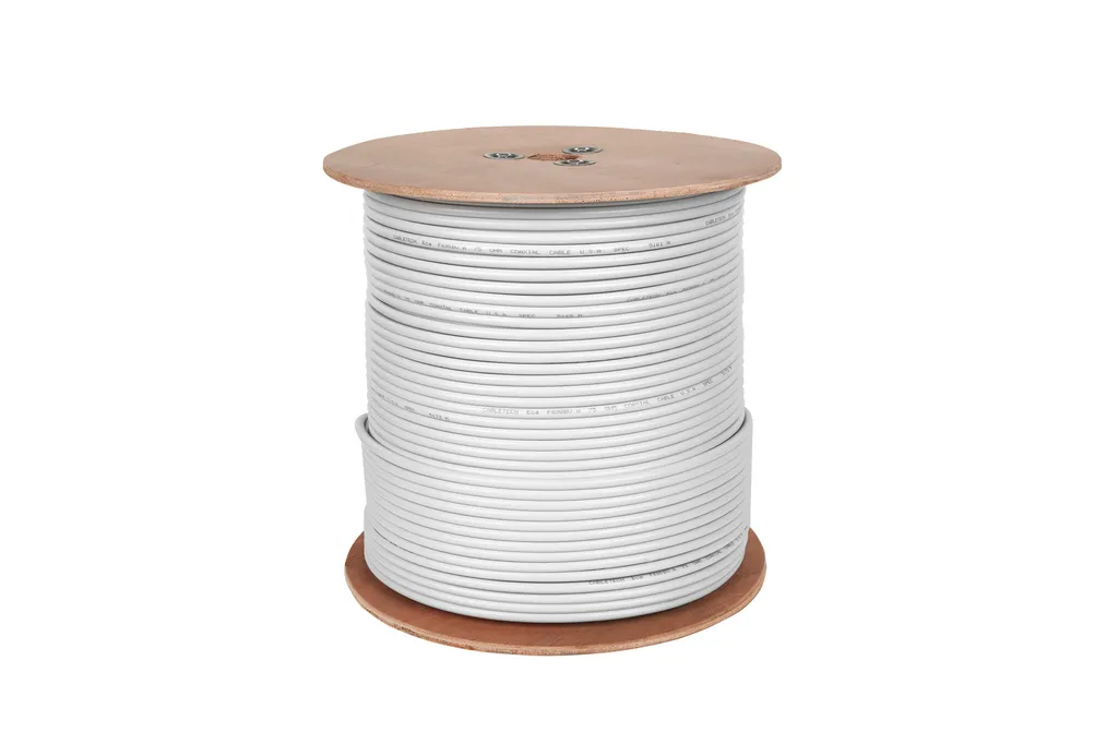 Bobine de câble coaxial 75 Ohms Cabletech pour réception TV et satellite