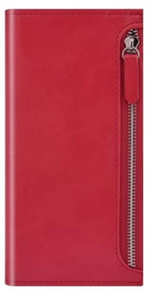 Hülle für iPhone 12 Pro Max Molancano Tasche mit Reißverschlusshülle in Rot