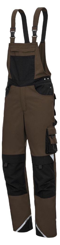 Arbeitshose Nitras Motion Tex Plus Latzhose | braun | 245 g/qm | Gr.24