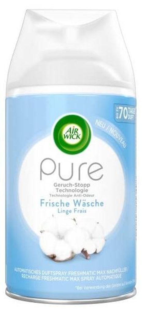Air Wick Freshmatic Max Nachfüller 3x PURE Frische Wäsche Produktbild 