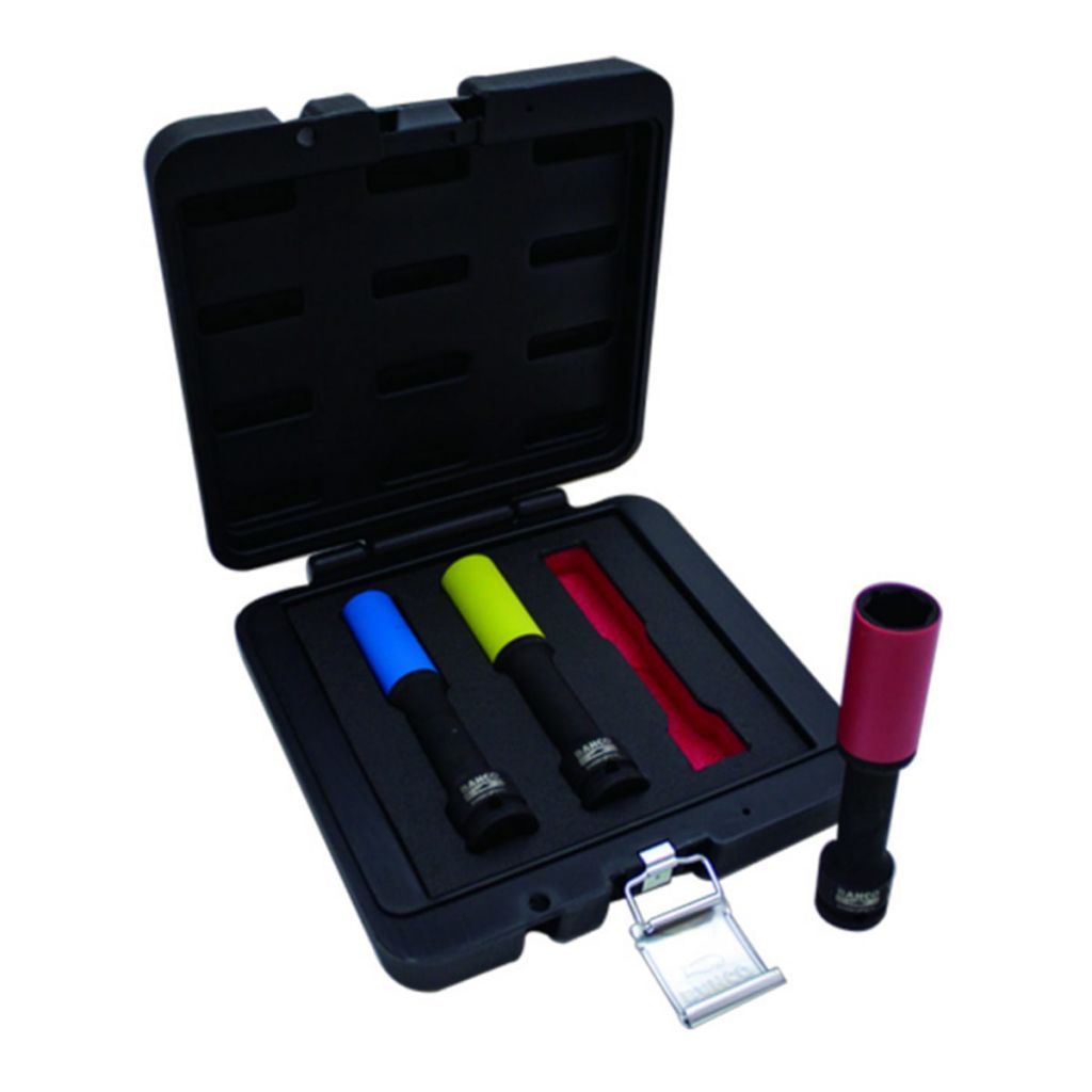 BAHCO 3tlg. Kraft-Steckschlüssel-Satz, extra lang 17/19/21mm BWSS12P3L