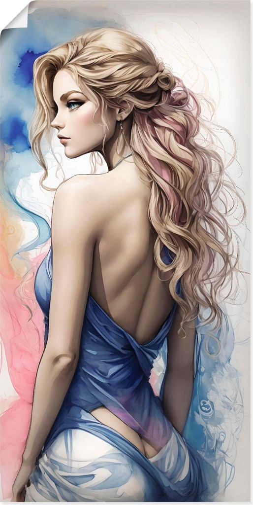 ARTland Poster Die Schönheit einer Frau V Größe: 30x60 cm