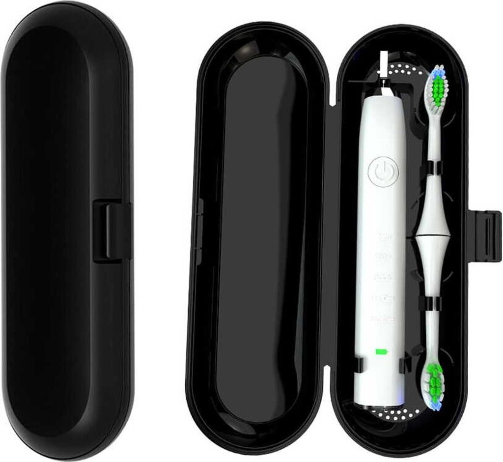 Étui de voyage pour brosse à dents et dentifrice, noir, Image du produit 