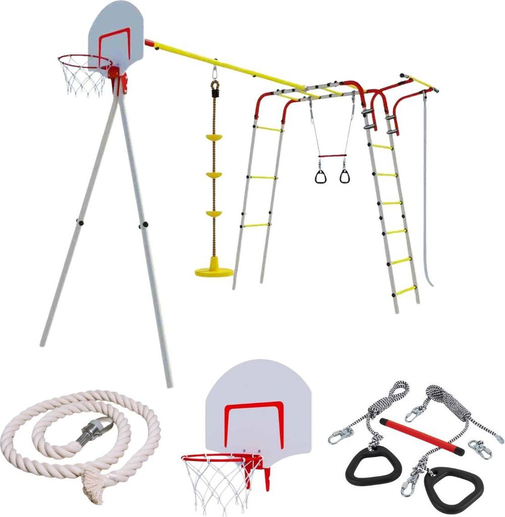 Multifunktionaler Spielplatz für Kinder im Garten