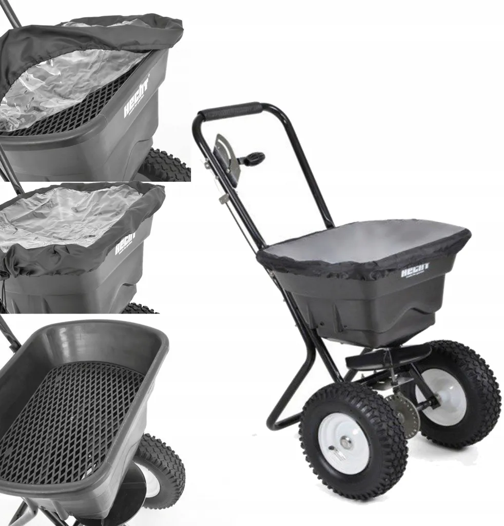 Chariot épandeur pour engrais et sel 29L idéal entretien grand jardin