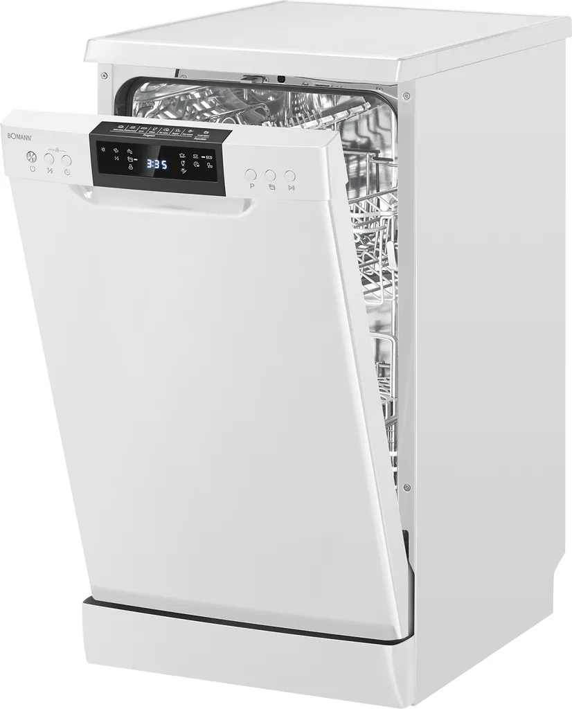 Petit Lave-vaisselle Bomann GSP 7418 Pose Libre 45 cm Blanc 9 Couverts
