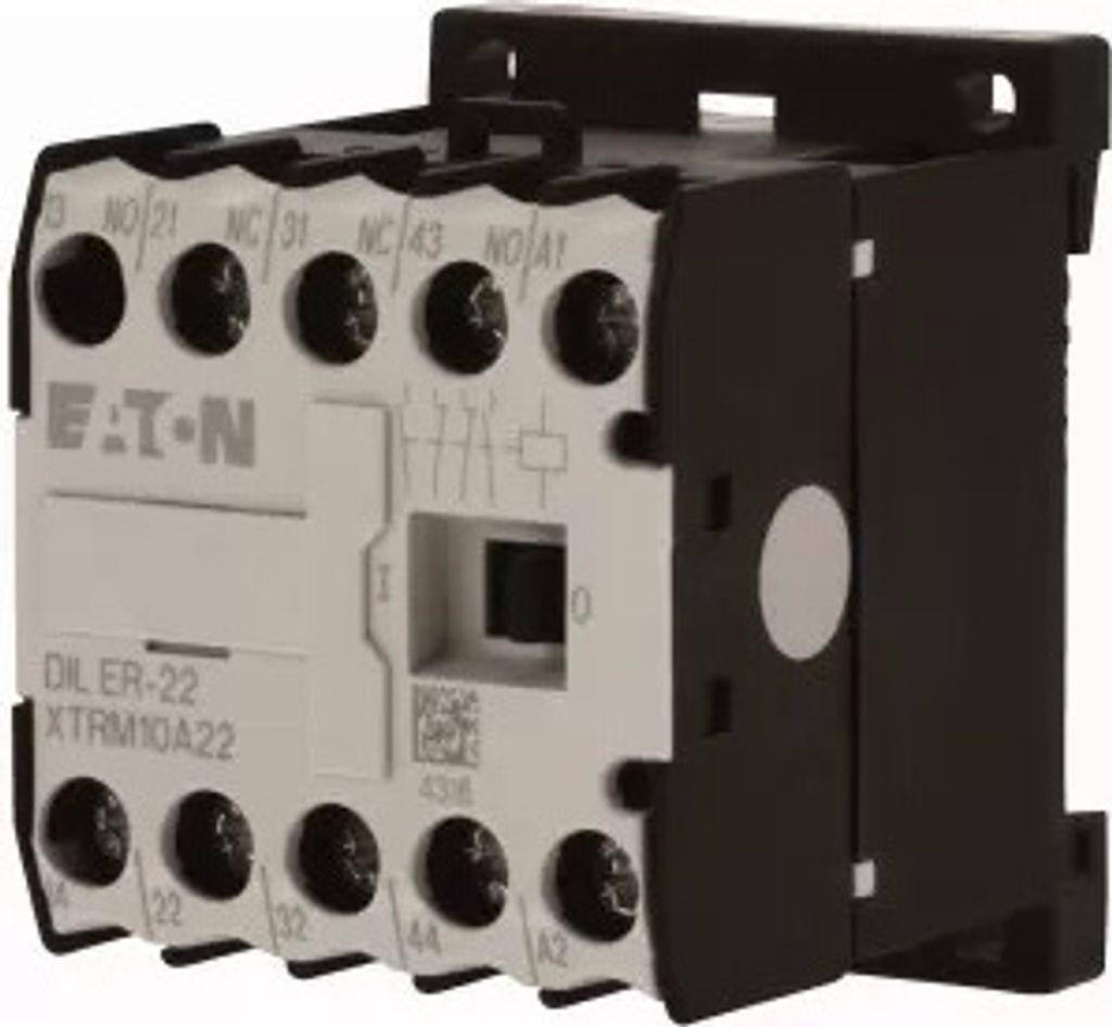 Eaton Hilfsschütz, 400 V 50 Hz, 440 V 60 Hz, S = Schließer: 2 S, Ö = Öffner: 2 Ö, Schraubklemmen, Wechselstrombetätigung 051779