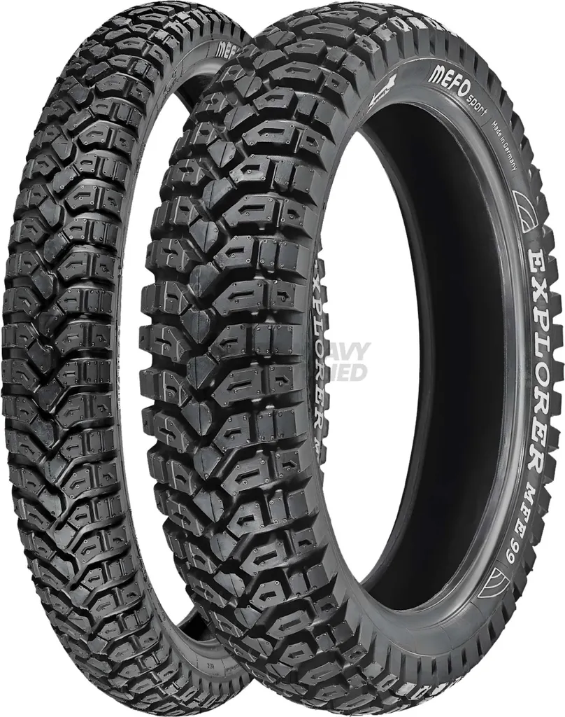 Pneu moto trail Mefo Explorer MFE99 120/80-18 pour chemins et route