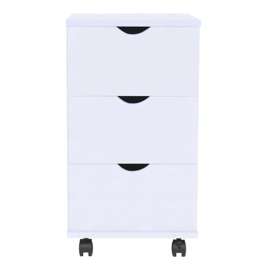 Organisez votre Bureau avec l'Élément à Tiroirs Blanc 33 cm vidaXL