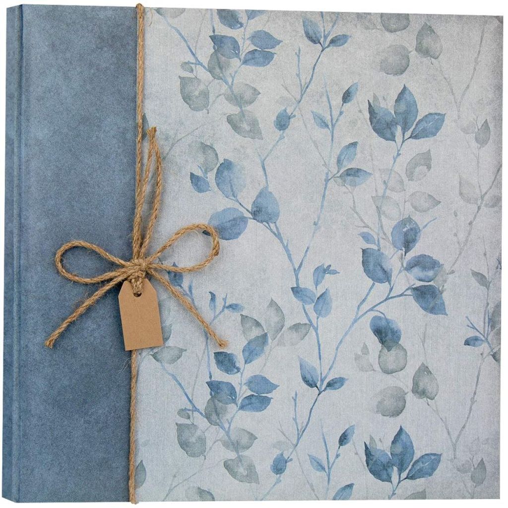 ZEP Jumbo Fotoalbum Garden blau 32x32 cm 100 weiße Seiten