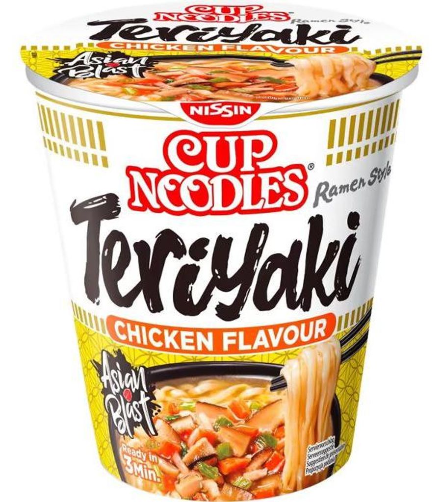 Nissin Cup Noodles Kip Teriyaki, 67g Productafbeelding 