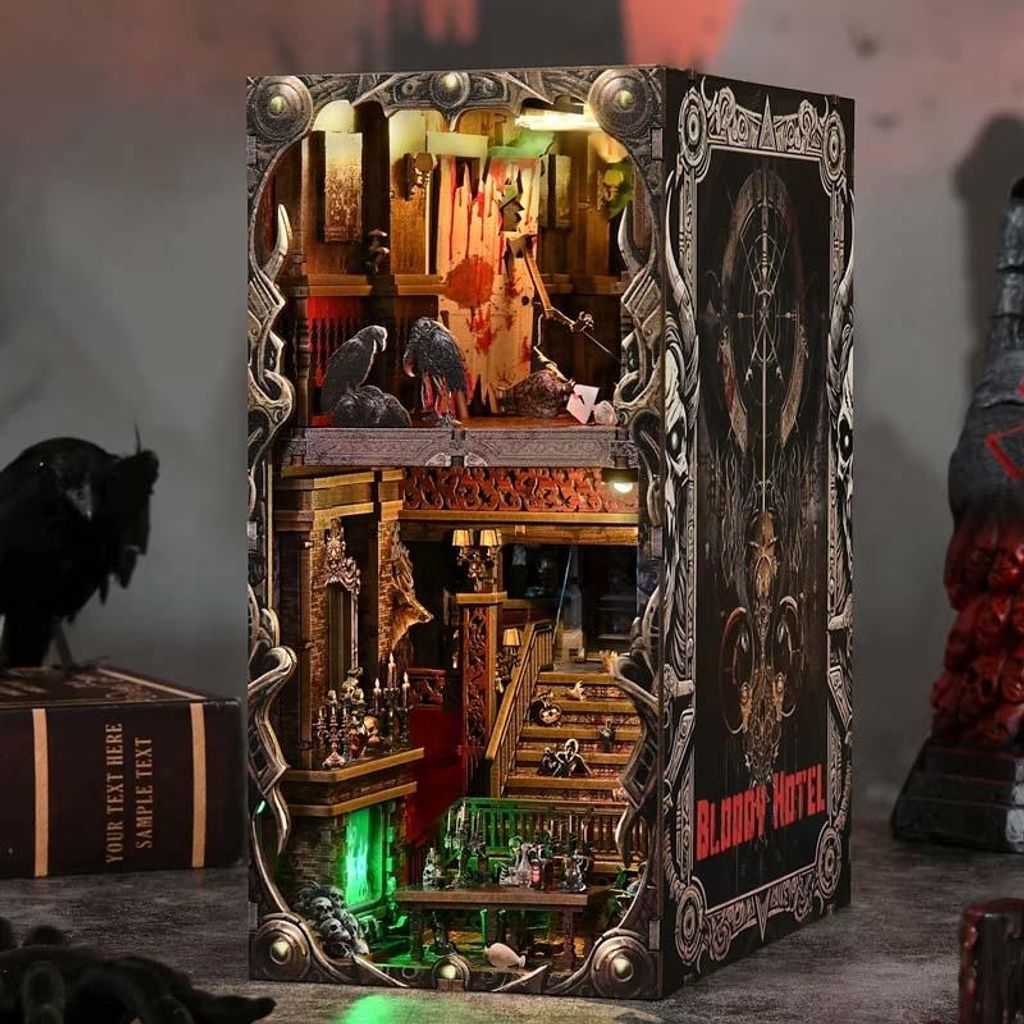 DIY Book Nook Bloody Hotel - 3D-Puzzle - 250 Teile - Produktbild 