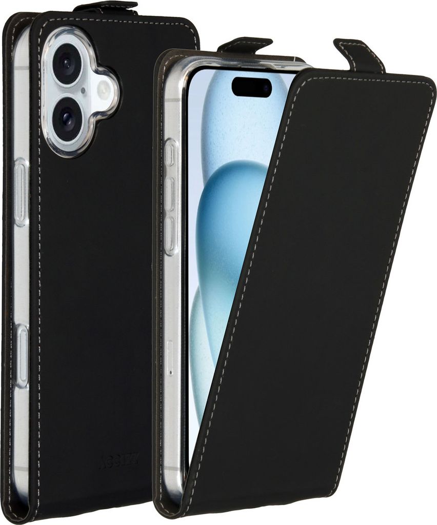 Accezz Flip Case iPhone 16 Plus - Schwarz