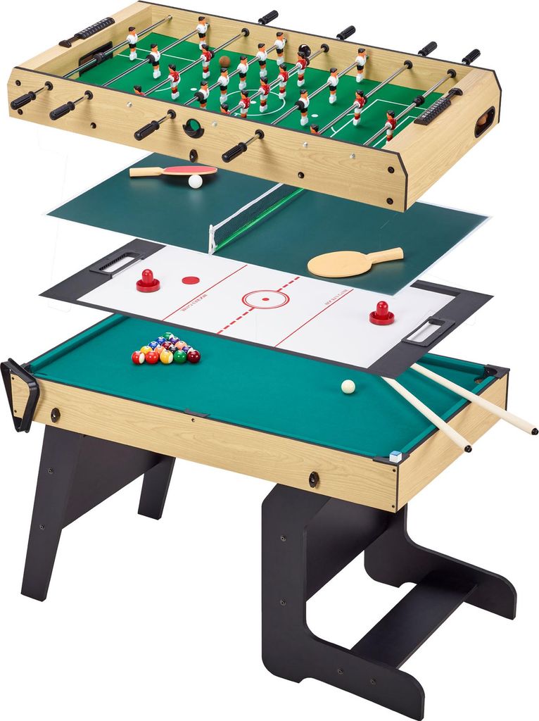 KANGUI Table multi jeux pliable 4 en 1 ados - Baby-foot - Image du produit 