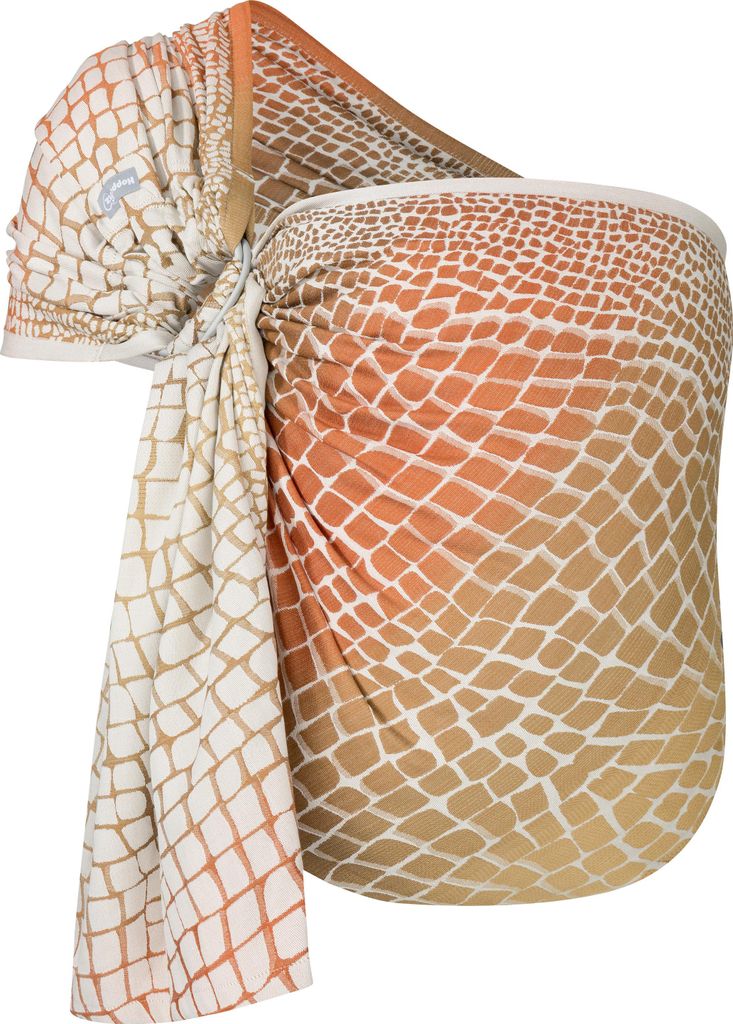 HOPPEDIZ Babytragetuch Ring-Sling kbA Darwin creme