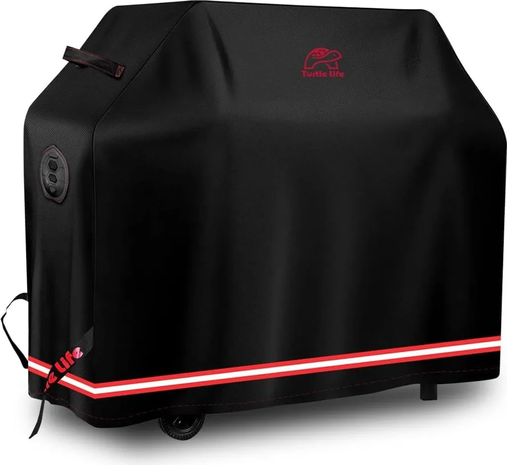Couverture barbecue étanche 136x70x114cm noir avec valve d'aération
