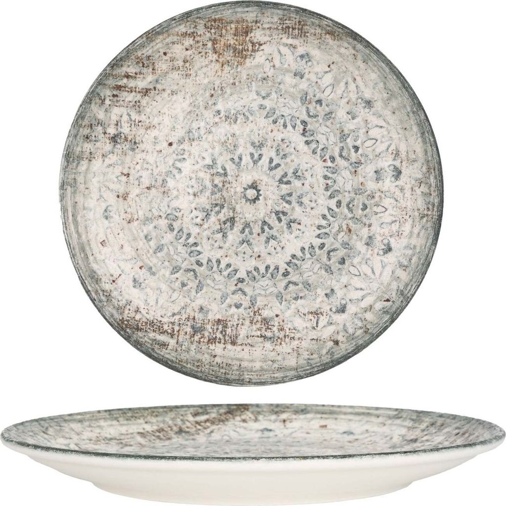 Rinart Aztec Dessertteller - 17cm Porzellan Teller Im 6er Set Für Moderne Tischdekoration