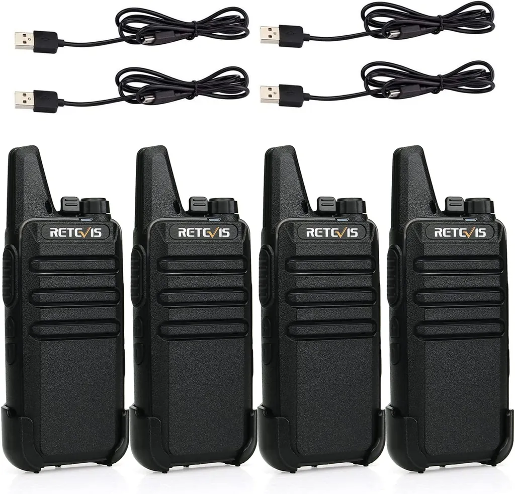 Retevis RT622 Mini Radio PMR446 avec Fonction VOX et Charge USB x4