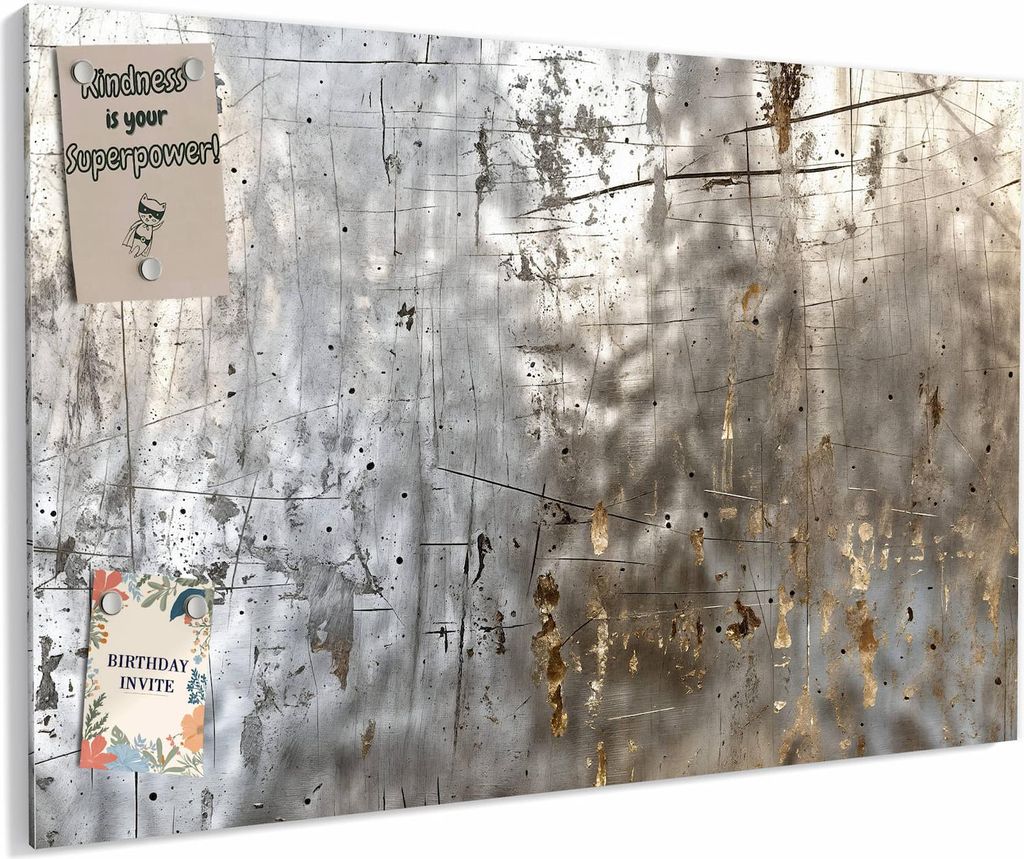 Magnettafel 90x60cm magnetisch & beschreibbar Metall-Board - Struktur von Abstrakte