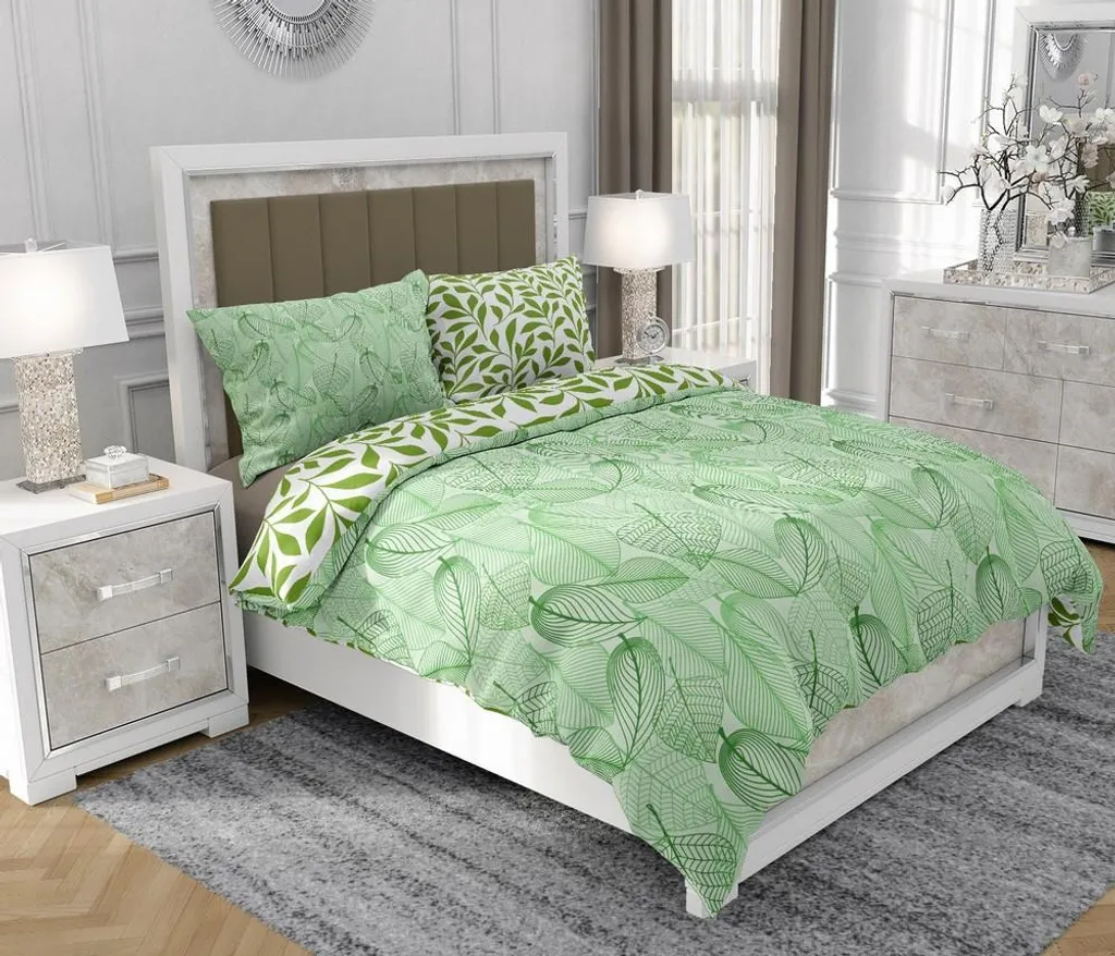 Biancheria da Letto SOVIO 160x200 cm - Cotone Multicolore Moderno